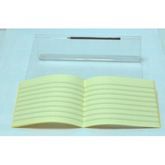 TINTED YELLOW LINED EXERCISE BOOK