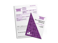 An image of the TORE manual and record form.