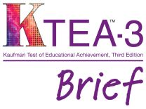 KTEA3-B Kaufman Test of Educational Achievement, Third Edition Brief Kit, Product Range