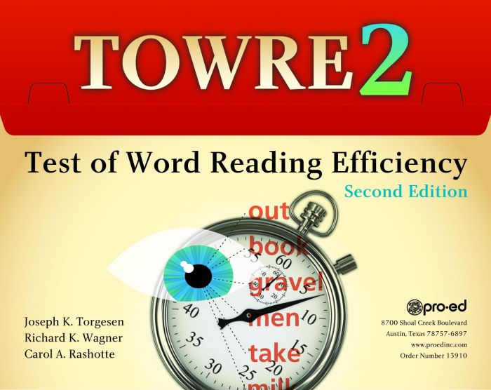 TOWRE 2 - Test of Word Reading Efficiency, Second Edition