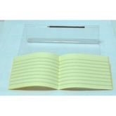 TINTED YELLOW Lined EXERCISE BOOK
